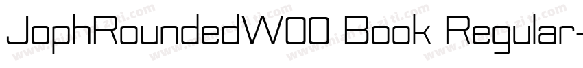 JophRoundedW00 Book Regular字体转换